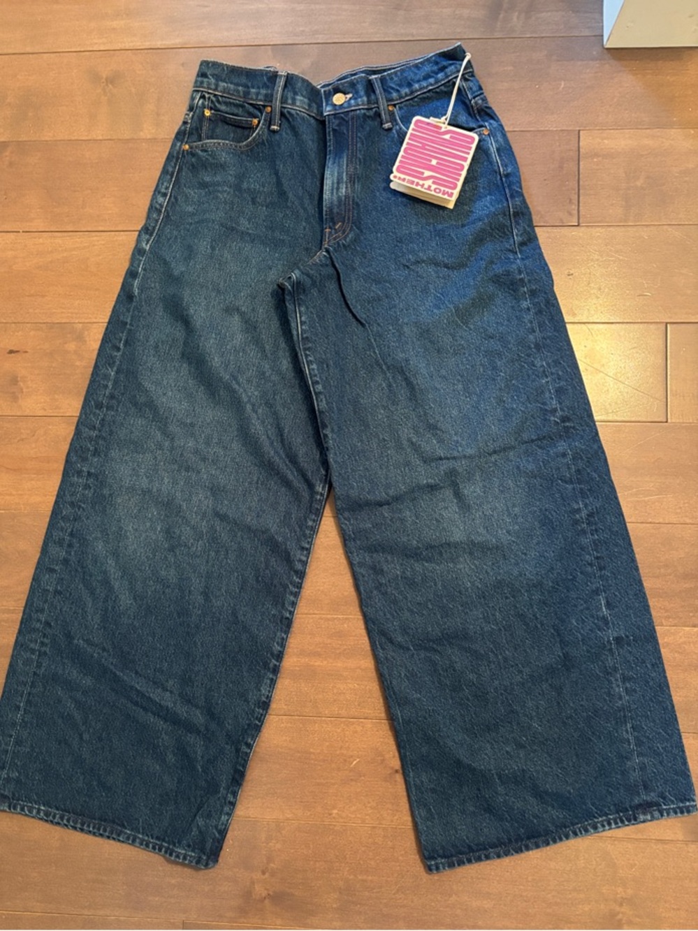 MOTHER Relaxed Wide-Leg Denim Jeans